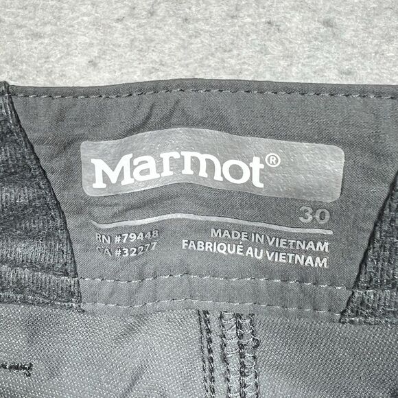 Marmot Performance Pants Men’s 30x32 Gray Chino Hiking Outdoors - Picture 10 of 14